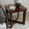 thumbnail image 2 of 24" Soild Wood End Tables Square Modern Side Table Natural Walnut, 2 of 7