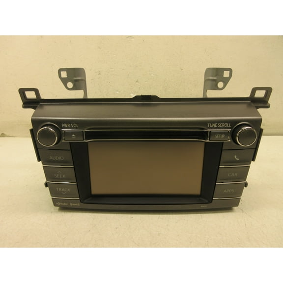 Pre-Owned 13 14 Toyota Rav4 AM FM CD Sirius XM Radio Player Display Screen OEM LKQ - Verify Specific Vehicle Fitment In Description - (Good)