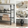 thumbnail image 4 of EastVita Sofa Table,3-Tier Narrow Console Table with Open Shelves,Industrial Foyer Table for Entryway,Hallway,Kitchen,Living Bedroom,Gray, 4 of 8
