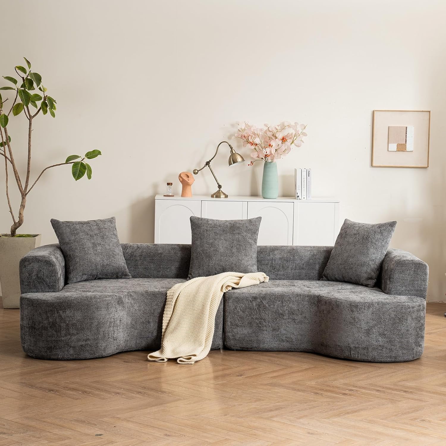♦ワイドソファ Oversized Loveseat Sofa 106