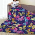 thumbnail image 6 of Sikiie Paint Butterflies Ultra-Soft Micro flannel Blanket Luxury All Seasons Warm Blanket for Bedding Sofa and Travel (4 sizes)-80"x60", 6 of 7