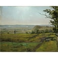 thumbnail image 3 of Johan Christian Dahl 24x20 Black Modern Framed Museum Art Print Titled - Green Fields Near Meissen (1828), 3 of 5