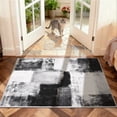 thumbnail image 3 of Bleum Cade Modern Abstract Area Rugs 2x3 Entryway Rug,Non Slip Washable Door Mat Outdoor Indoor Welcome Mat for Entrance,Black, 3 of 11