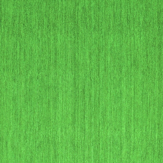 Ahgly Company Indoor Square Abstract Green Contemporary Area Rugs, 5' Square