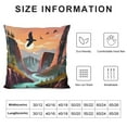 thumbnail image 5 of Nawypu Native America National Park Decor Forest Waterfall Throw Pillow Covers Sunset at Canyon Pillow Covers Landscape Outdoor Pillow Cases Cushion Cover for Living Room Couch Sofa Gift, 5 of 5