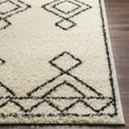 thumbnail image 3 of Surya Beni shag BSH-2314 79 x 108" Rectangle Fabric Rug in Black and Cream, 3 of 8