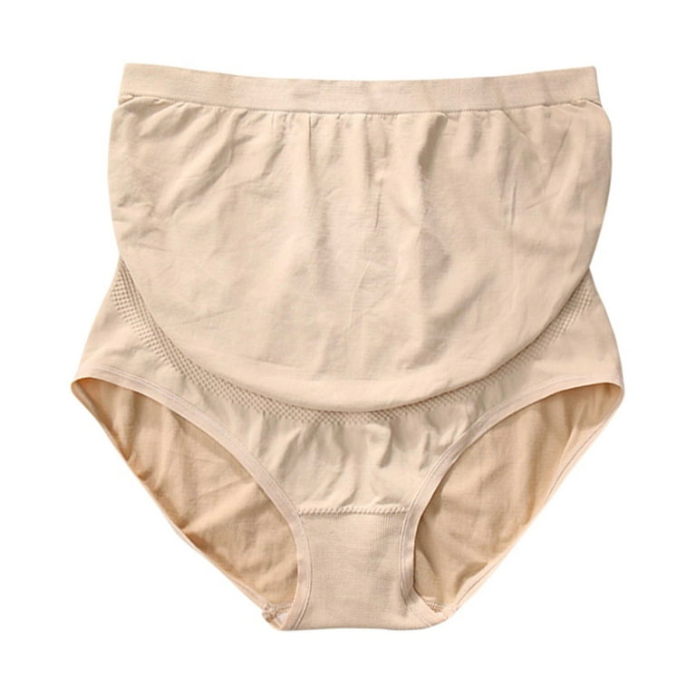 Mama Cotton Women's Seamless Maternity Underwear | High Waist Over Bump  Panties, Multi-Pack