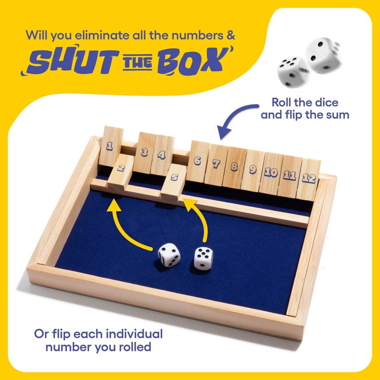 Shut The Box Wooden Strategy Dice Game by What Do You Meme? photo 5