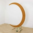 thumbnail image 4 of Efavormart Gold Spandex Crescent Moon Chiara Backdrop Stand Cover, Custom Fitted Wedding Arch Cover - 7.5ft, 4 of 6