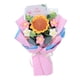 thumbnail image 4 of Ramo de flores de ganchillo terminado Flor de punto Margarita Regalo navideño Tejido a ganchillo Rosa, 4 of 9