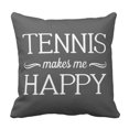 thumbnail image 1 of BOSDECO Love Tennis Happy Assorted Styles Play Pillowcase Cover 20x20 inch, 1 of 1