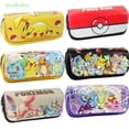 thumbnail image 2 of ANTHEA Pokemon Regalos De Cumpleaños Anime Mochila Escolar Suministros Escolares Dibujos Animados Eevee Familia Estuche, 2 of 4