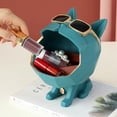 thumbnail image 4 of DOLITY Cartoon Cat Storage Tray Holder Sculpture Statue Home Decoration Centerpiece Green, 4 of 9