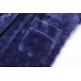 thumbnail image 6 of Kids Hooded Fleece Robe Plush Bubble Flannel Bathrobe Soft Warm Lightweight Bathrobe with Belt & Pockets for Boys Girls 4-15 Years, 6 of 8