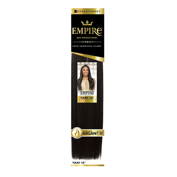 Sensationnel Human Hair Weave Empire Yaki Weaving (14 Inch (Pack of 2), T2/30/27)