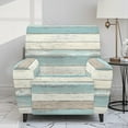 thumbnail image 2 of FOR U DESIGNS Wood Print Recliner Chair Covers 4-Pieces Wear-Resistan Recliner Armchair Covers Soft Reclining Slipcovers Home Decor with Storage Pocket, 2 of 8