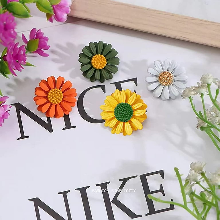 Sunflower Brooch for Women Lapel Pins Cute Sunflower Daisy Safety Push Pin  Buckle apply to Coat Collar Shirt Hat Cardigan Sweater Decorate Tie Tacks
