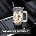 thumbnail image 7 of Cute Canine Design 40oz Water Bottle - BPA Free Dog Lovers Tumbler with Handle & Straw - Gift for Women Coffee Mug, 7 of 7