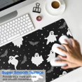 thumbnail image 4 of Long Mouse Pads for Desk,Spooky Halloween Ghosts Pattern Desk Mats on Top Of Desks, Desk Mouse Pad Extra Large with 3mm Non-Slip Base and Stitched Edge for Gaming,Office,Work,Home 31.5x11.8in, 4 of 5