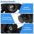 thumbnail image 5 of Unique Bargains Plastic Engine Coolant Thermostat Housing Assembly for MERCEDES W168 1998-2005 Replace No.6682030075 1 Pcs, 5 of 7