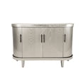 thumbnail image 6 of Curved Sideboard Wooden Storage Cabinet with Adjustable Interior Shelves, Champagne, 6 of 7