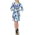 thumbnail image 3 of Women's 3/4 Sleeve Geometric Print Dress, 3 of 4