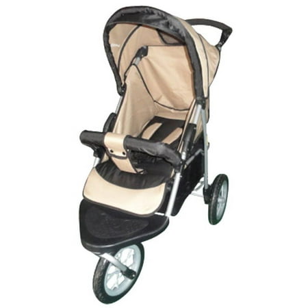 Amoroso Adjustable Jogging Stroller with EVA Wheels and Canopy Window
