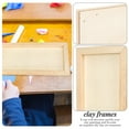thumbnail image 4 of DIY Painting Frame 3 Pcs Toddler Art Frames Empty Clay Photo Childrens Toys Canvas Material Kids Gift Picture Wooden, 4 of 6