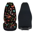 thumbnail image 6 of XYZCANDO Car Seat Covers Comfortable Car Front Seat Covers Car Seat Cover Set Easy to Install Durable Van Vehicle, Dark Insect Flowers, 6 of 10