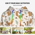 thumbnail image 4 of Disketp Squirrel And Leaves Womens Casual Hoodies Crew Neck Long Sleeve Sweatshirts Pullover Tops-XX-Large, 4 of 7