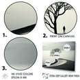 thumbnail image 3 of Designart "Wintery Landscape Snapshot" Winter Landscape Floater Framed Wall Art Living Room, 3 of 5