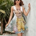 thumbnail image 3 of Easter Bunny Flowers Eggs Sundress Sleeveless Dress Summer Women Clothes Dress for Women Dresses, 3 of 7