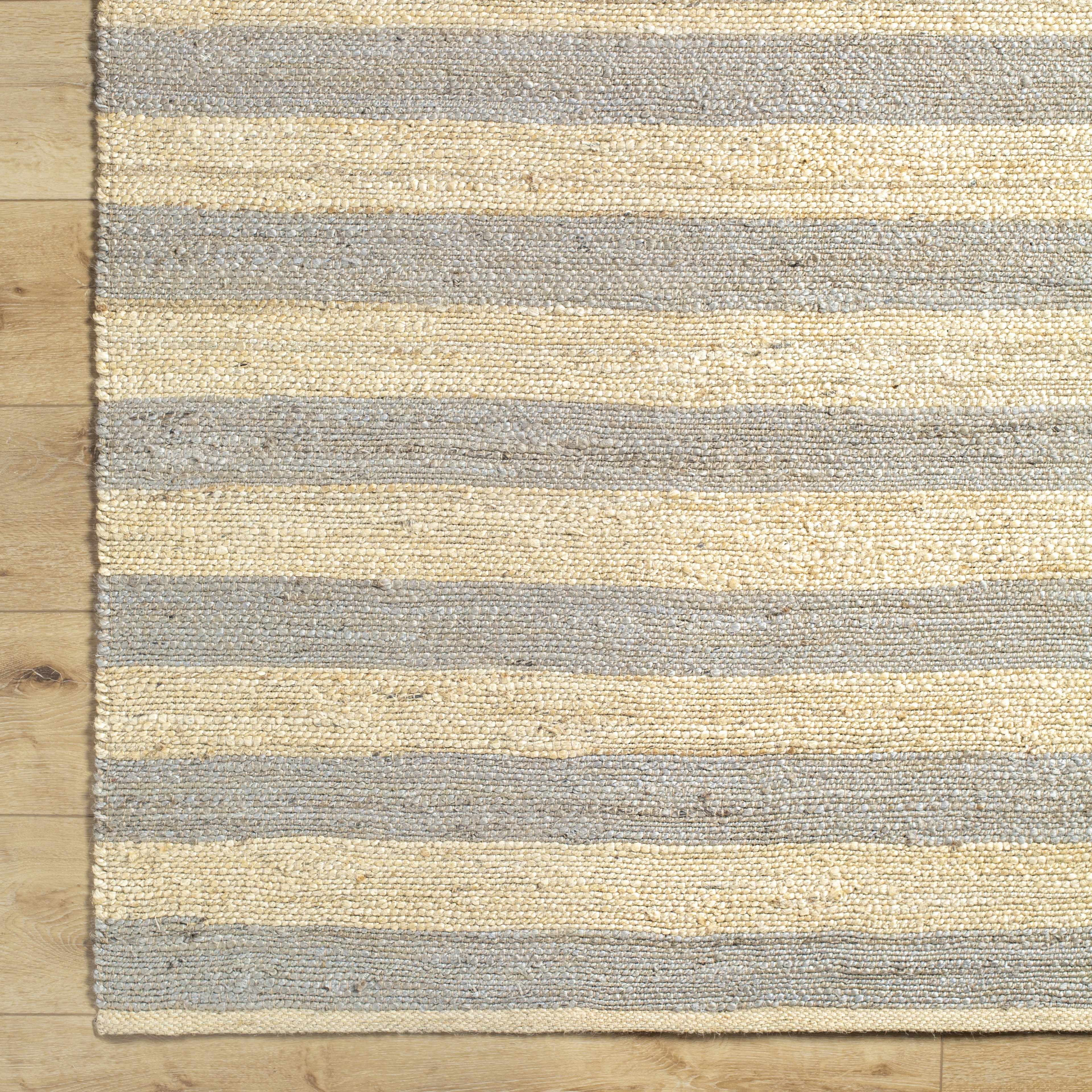 Hauteloom Ilkay Jute Living Room, Bedroom Area Rug - 6' x 9'