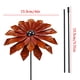 thumbnail image 3 of Estaca decorativa de jardín con flor de metal y acabado resistente a la oxidación para jardines, céspedes, patios y entradas de patios., 3 of 7