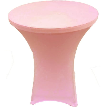 

Gowinex Pink 36 x 43 inches Cocktail Spandex Fitted Tablecloth Stretch Table Cover