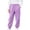 Purple, variant on tarylea Girls Boys Pants Cinch Bottom Elastic Waist Sweatpants Casual Cotton Solid Color Trousers with Pockets