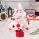 thumbnail image 1 of Mini Árbol de Navidad Mesa Mini Rotación Árbol de Navidad Music Caja Estatuilla Artificial Flocado Árbol con Luz para el Hogar, 1 of 10