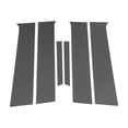 thumbnail image 1 of Moldura de Ventana del Pilar de la Puerta Unique Bargains para Chevy Aveo 2012-2023 Patrón de Fibra de Carbono Negro Sticker Antirrayones para los Pilares Izquierdo Derecho Frontal Trasero 6 Pcs, 1 of 7