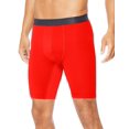 thumbnail image 1 of Hanes Mens Sport Performance Compression Shorts, S, Scarlet/Ebony, 1 of 1
