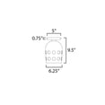 thumbnail image 4 of 21240WTBK-Maxim Lighting-Dottie - 1 Light Flush Mount-9.5 Inches Tall and 6.25 Inches Wide, 4 of 5