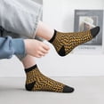 thumbnail image 5 of Goofa Candy Corn Pattern Non Slip Socks with Grips for Elderly, Crew Socks Yoga Hospital Socks Cushioned Sole Gripper Socks for Men Women, 5 of 5