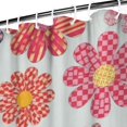 thumbnail image 3 of Pioneer Flower Floral Print Pattern Shower Curtain 72"x84", Bathroom Decorative Shower Curtain Set with 12 Hooks, Waterproof Washable, 3 of 6