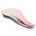 thumbnail image 2 of Brosse démêlante massante pour cheveux bouclés et lisses, dégradé rose et blanc, 2 of 4