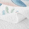 thumbnail image 5 of Erosebridal Ocean Whale Bed Spread Queen, Sea Animal Queen Coverlet Set, Reversible 3 Pieces, 1 Quilt and 2 Pillowcases, 5 of 7
