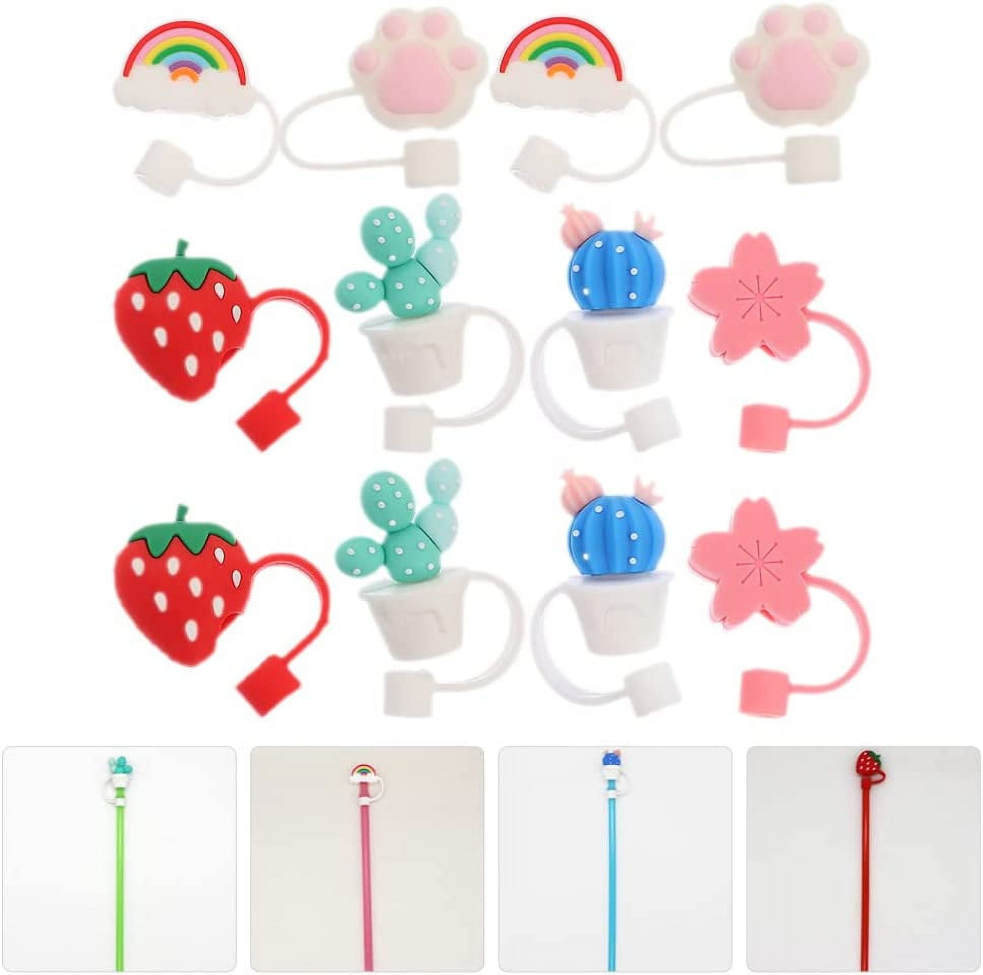 Straw Covers Silicone Straw Topper Reusable Dust-proof Straw Tips For  Drinking Straws Plug Straw Decoration For Restaurants/cafes - Temu