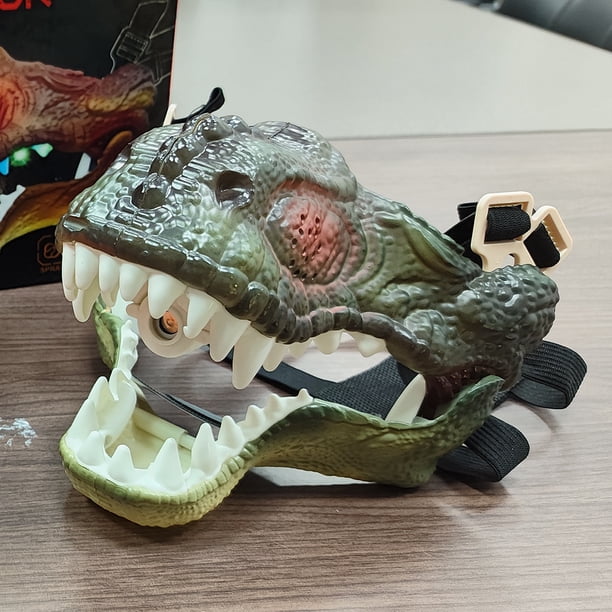 Máscara De Dinosaurio Con Mandíbula Móvil De Látex – Disfraz Realista Para Halloween, Fiestas Y Cosplay Para Hombres, Mujeres Y Niños