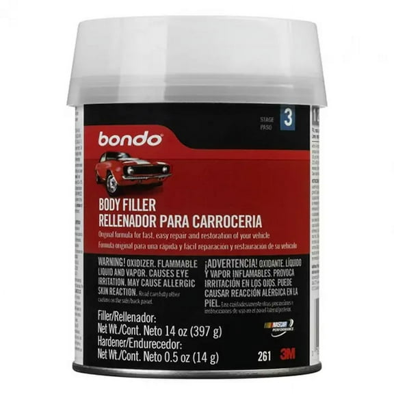 3M 261 Bondo Lightweight Automotive Body Filler, 0.5 kg