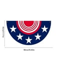 thumbnail image 3 of Qocolhg 1.5x3Ft American Bunting Flag 4th of July Stars Bunting Banner Patriotic Decorations Pleated Half Fan Flags Decor Outdoor Outside Porch Garden Window Independence Memorial Veterans Day, 3 of 4