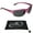 Pink Smoke, variant on proSPORT BIFOCAL Safety Sunglass Reader Pink Semi Rimless Frame Women