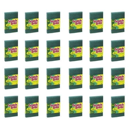 Scotch-Brite Heavy Duty Scour Pads Green 3 Count, 24 Pack